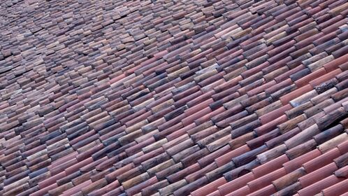image of multi-colored roof tiles